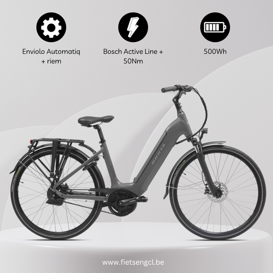 NORTA B-2050 - maat 48 lage instap - kleur: iron grey gloss