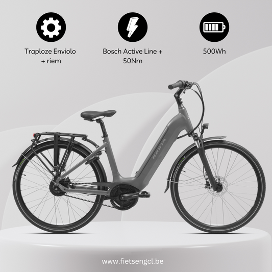 Norta B-2040 - maat 54 - kleur: gunmetal grey