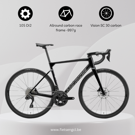 MERIDA Scultura 6000  - maat M - kleur metallic black