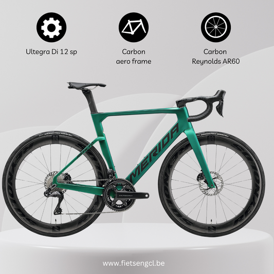 MERIDA Reacto 8000 - silk evergreen/black  - maat M