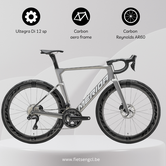 MERIDA Reacto 8000 - gunmetal grey - maat M