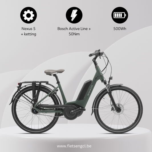 Norta S2023 - lage instap - kleur: dark green matt