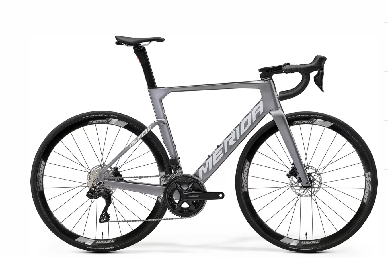 MERIDA Reacto 5000 - gunmetal grey/silver - maat S (MODEL 2025)